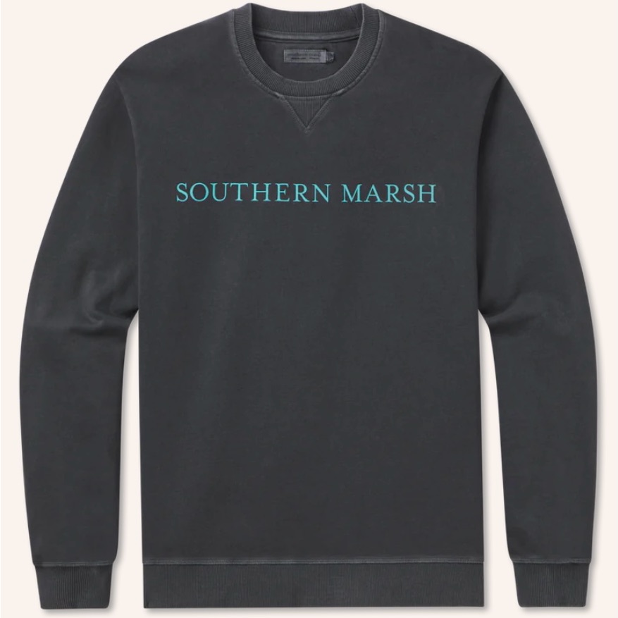 Southern Marsh Seawash Sweatshirt Crewneck Sweater Washed Midnight Grey